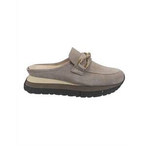 NEW NAKED FEET women's polo slip-on sneaker in taupe